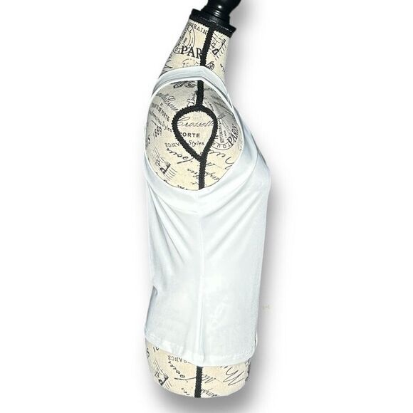 SHEIN BAE S White Criss-Cross Halter Top NWT Cross Neck Y2K Clubwear Chic - Picture 4 of 7